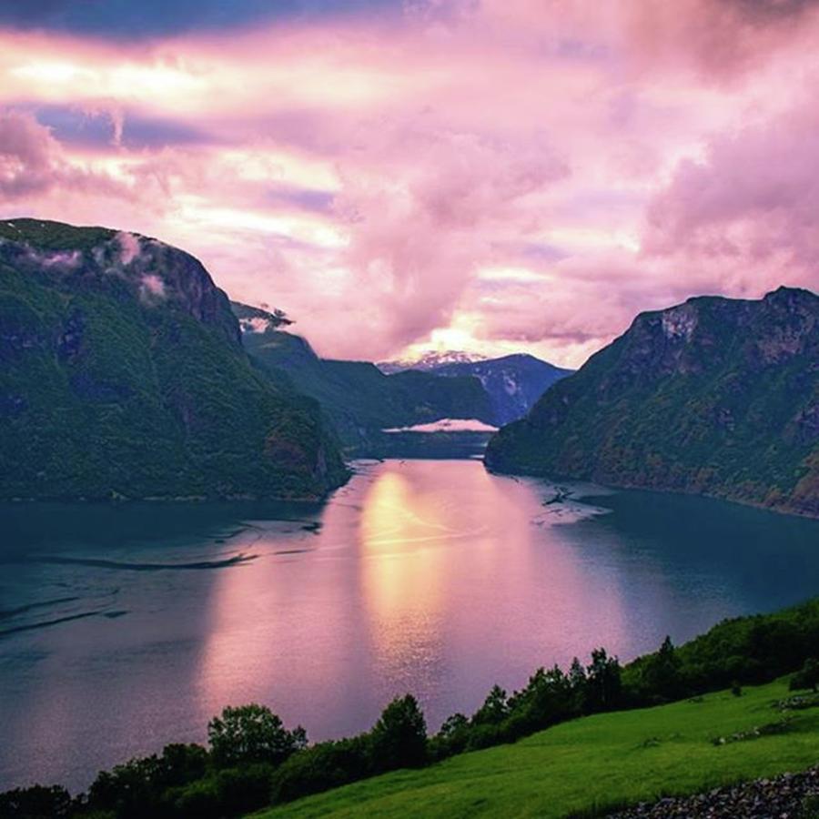 Sunset Photograph - Sunset Over Norways Most Beautiful by Jesse L