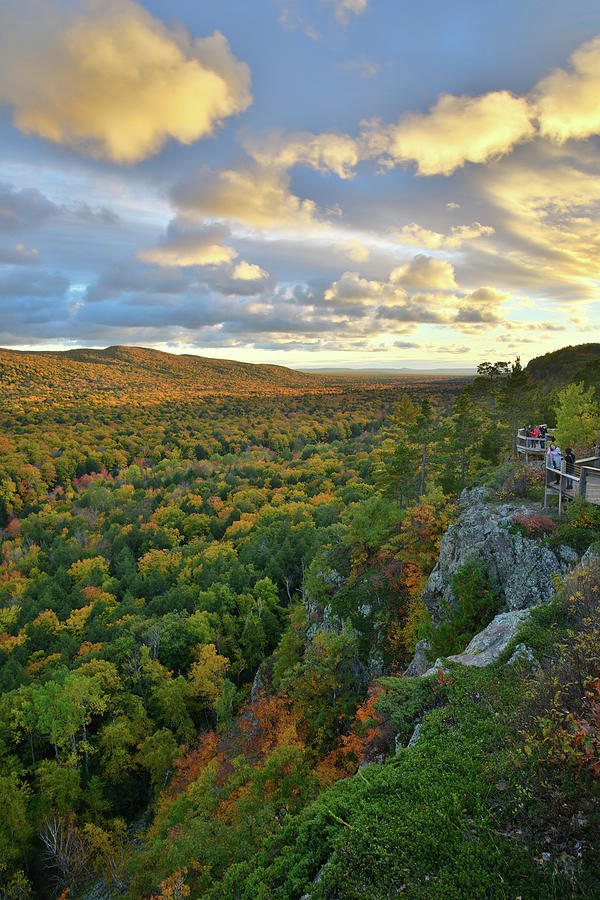 Sunset over Porcupine Mountains III Photograph by Ray Mathis