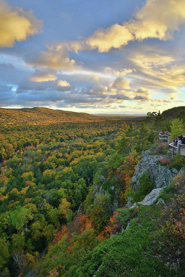 Sunset over Porcupine Mountains IV Photograph by Ray Mathis