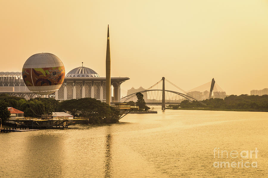 Sunset over Putrajaya in Malaysia Photograph by Didier Marti