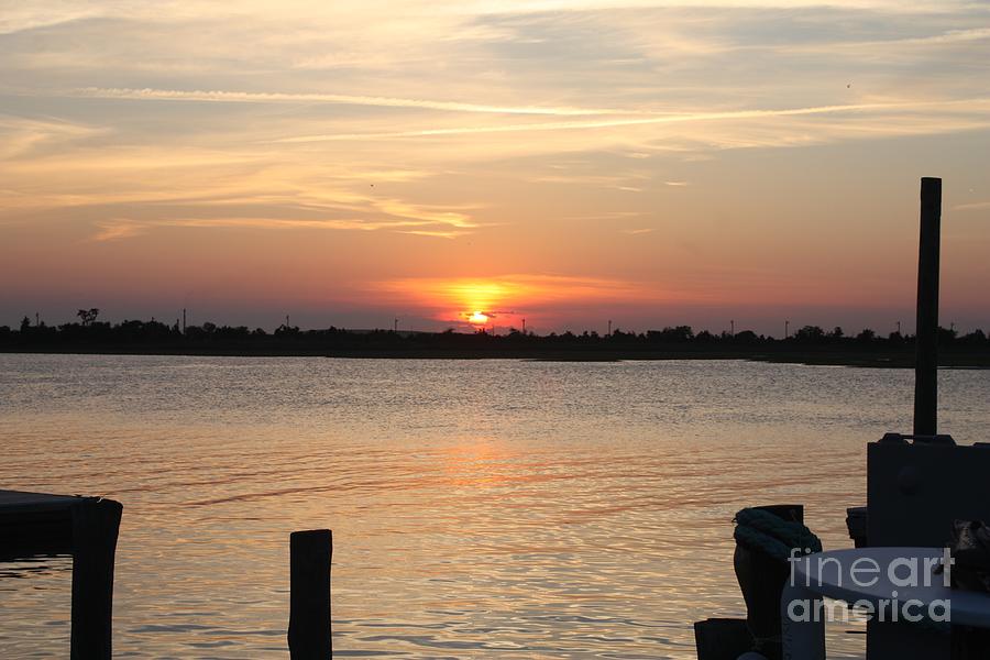 Sunset Over Reynolds Channel In Point Lookout Photograph by John Telfer
