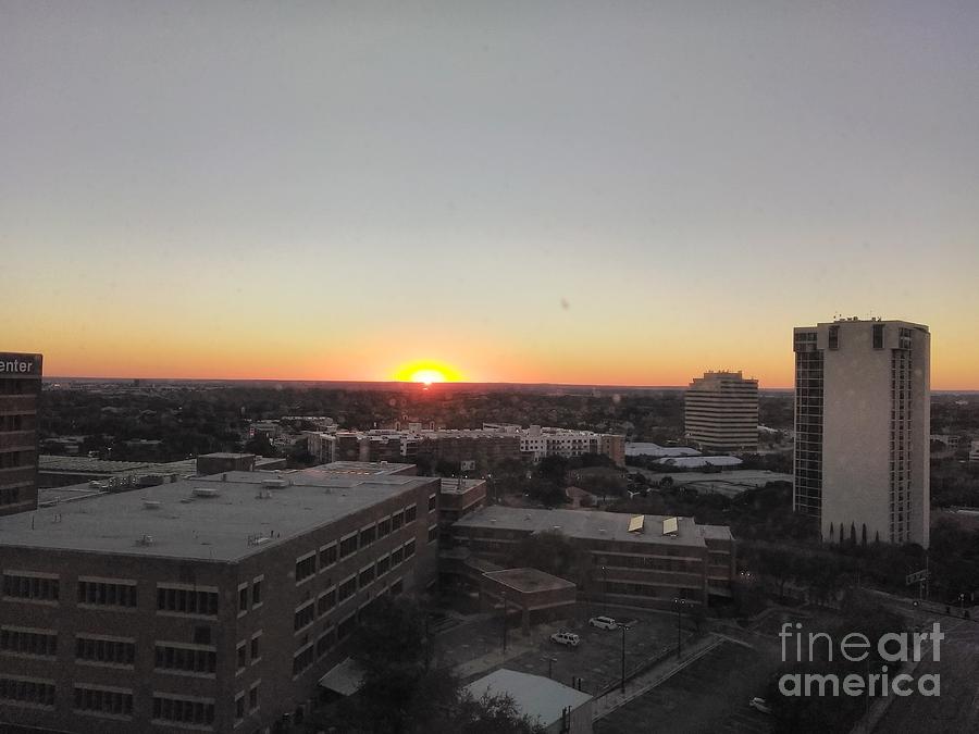 sunset over San Antonio Photograph by Kari Myres