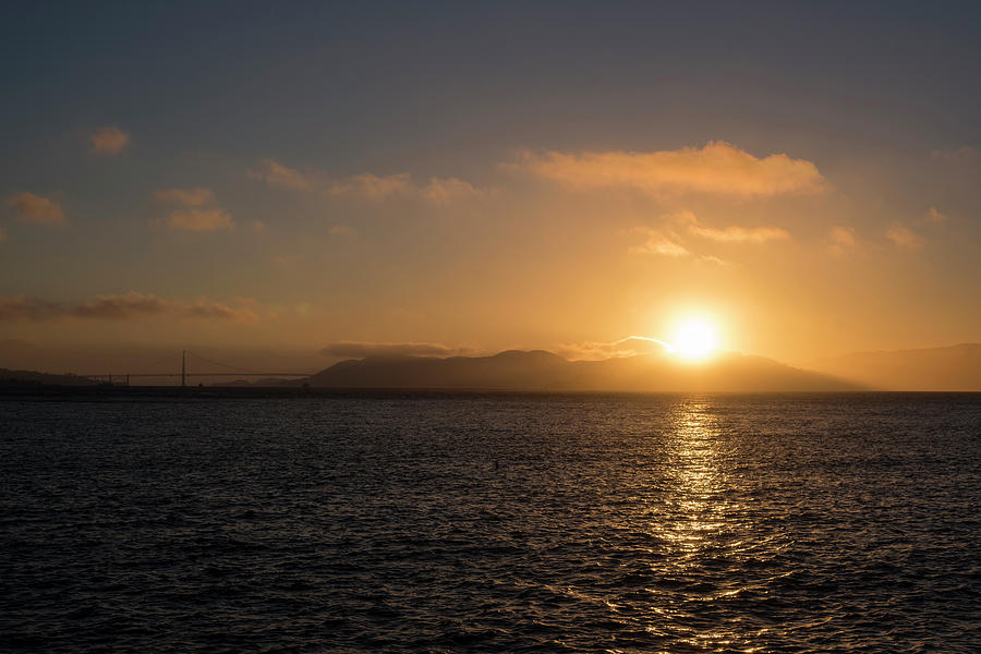 Sunset over San Francisco CA Photograph by Toby McGuire