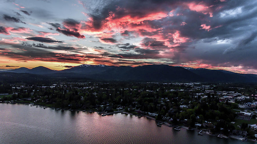 Sunset Over Sandpoint 5-18-17 Photograph
