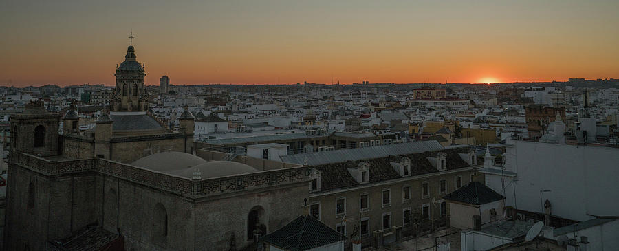Sunset Over Seville Photograph