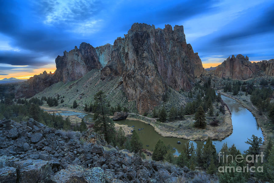 Sunset Over Smith Rock Photograph by Adam Jewell