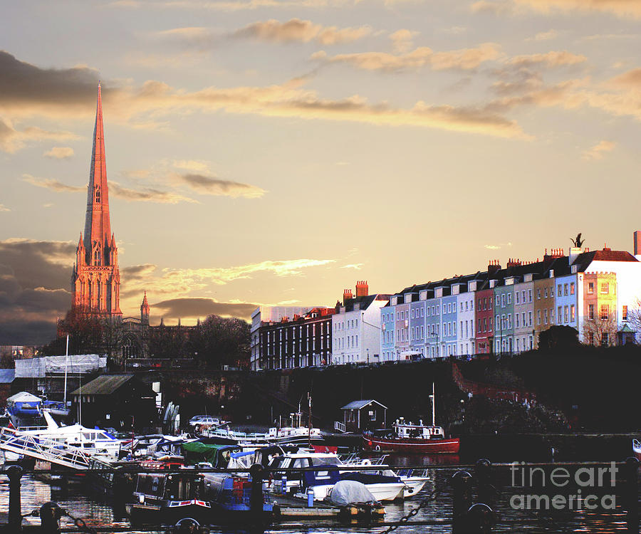 Sunset Over St Mary Redcliffe Bristol Photograph by Terri Waters