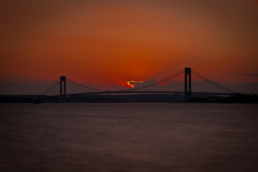 Sunset over Staten Island Photograph by Dave Hahn - Fine Art America