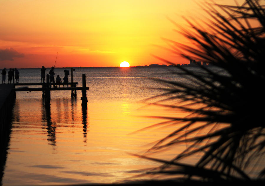 Sunset Over Tampa Bay Photograph By Tom Athey