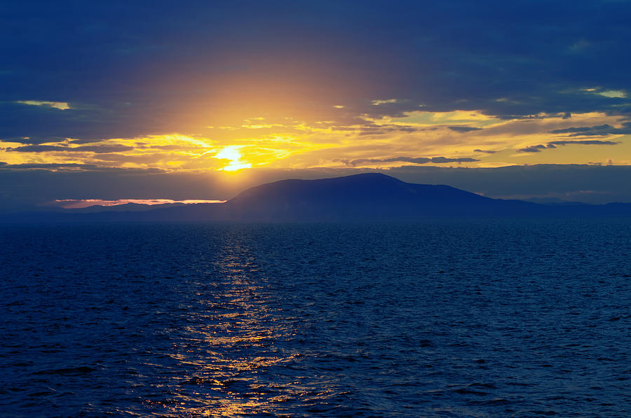 Sunset over the Adriatic Photograph by Adam Rainoff