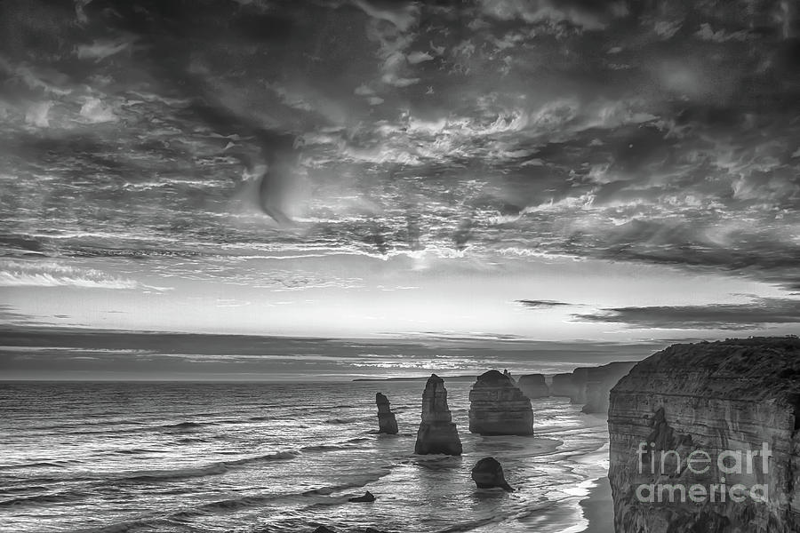 Sunset over the Apostles Photograph by Howard Ferrier
