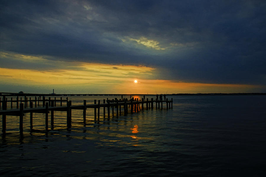 Sunset Photograph - Sunset Over the Bay by Allen Beatty