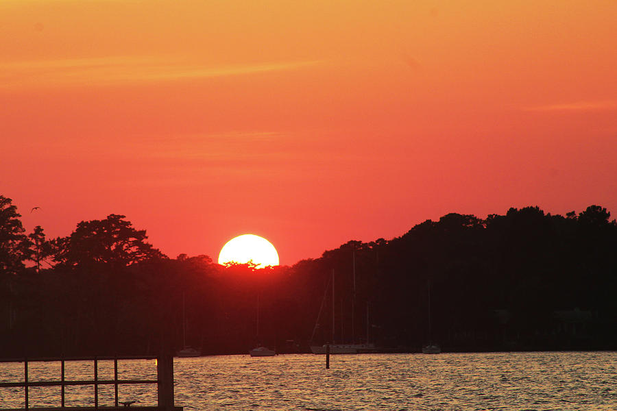 Sunset Photograph - Sunset Over the Bay by Carolyn Ricks