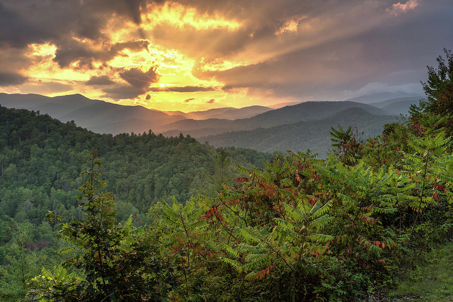 Sunset Over the Blue Ridge Photograph by Eric Albright