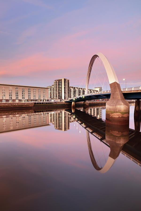 Sunset over the Clyde Photograph by Grant Glendinning