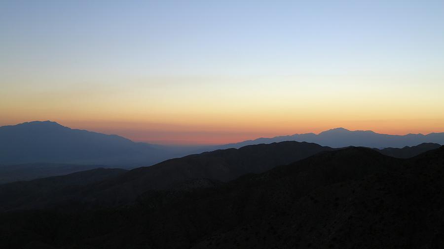 Sunset over the Coachella Valley Photograph by M C Hood