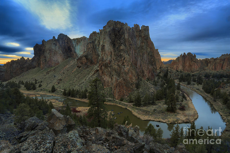 Sunset Over The Crooked River Photograph by Adam Jewell