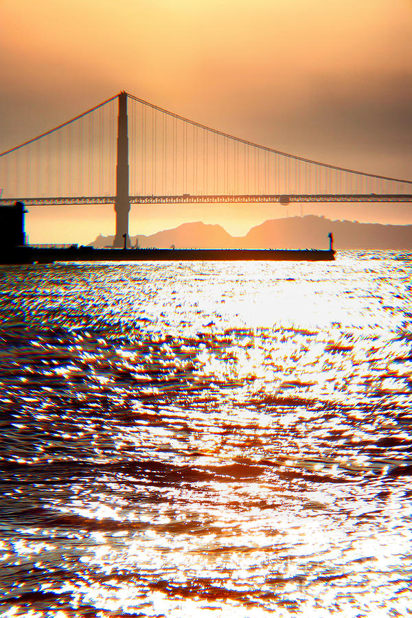 Sunset Over the Golden Gate Bridge Photograph by Wernher Krutein