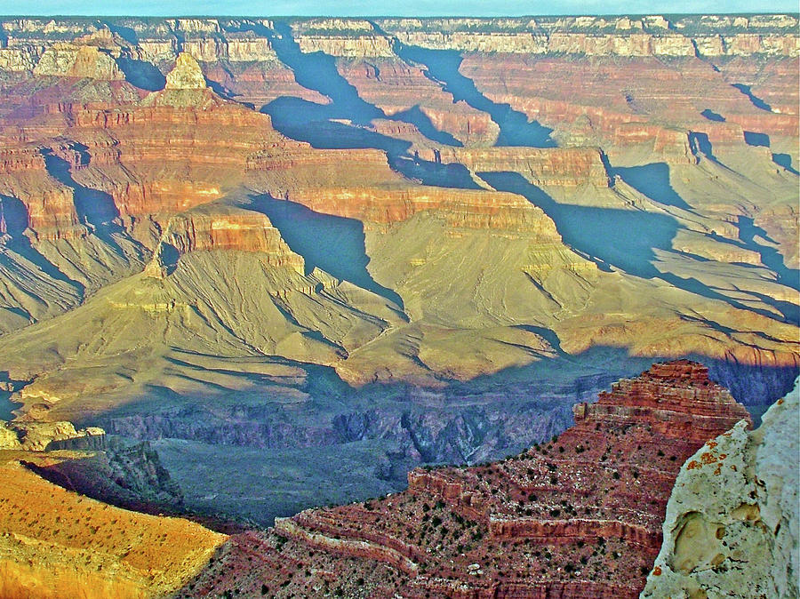 Sunset over the Grand Canyon from Rim Trail in Grand Canyon National Park-Arizona Photograph by Ruth Hager
