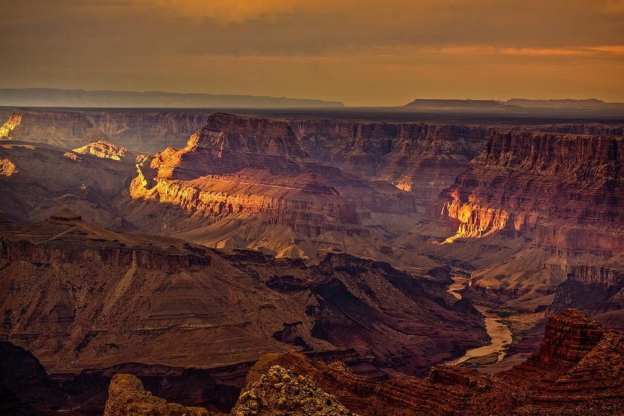 Sunset over the Grand Canyon Photograph by Levin Rodriguez