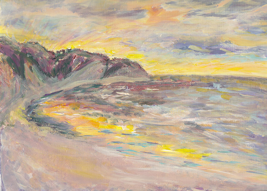 Claude Monet Painting - Sunset Over the Gulf by Mary Sedici