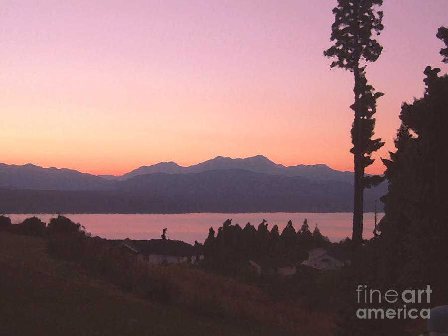 Sunset Photograph - Sunset over the Hood Canal in Washington State by Terri Thompson