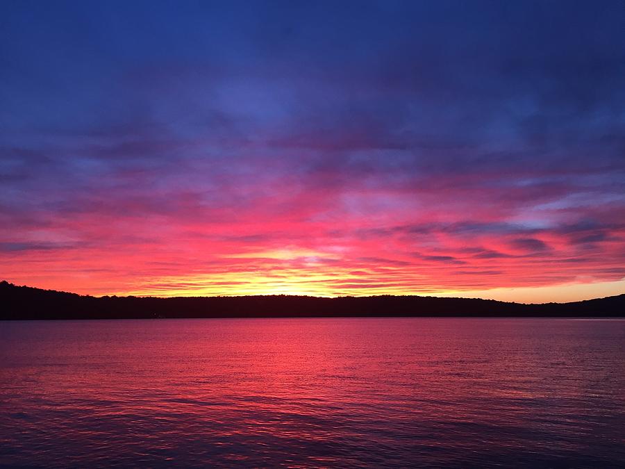 Sunset Over the Hudson Photograph by Susan D'Angelo | Fine Art America