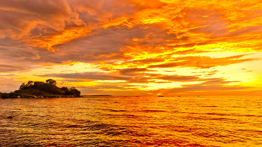Sunset over Lake Victoria Photograph by Patrick Kain