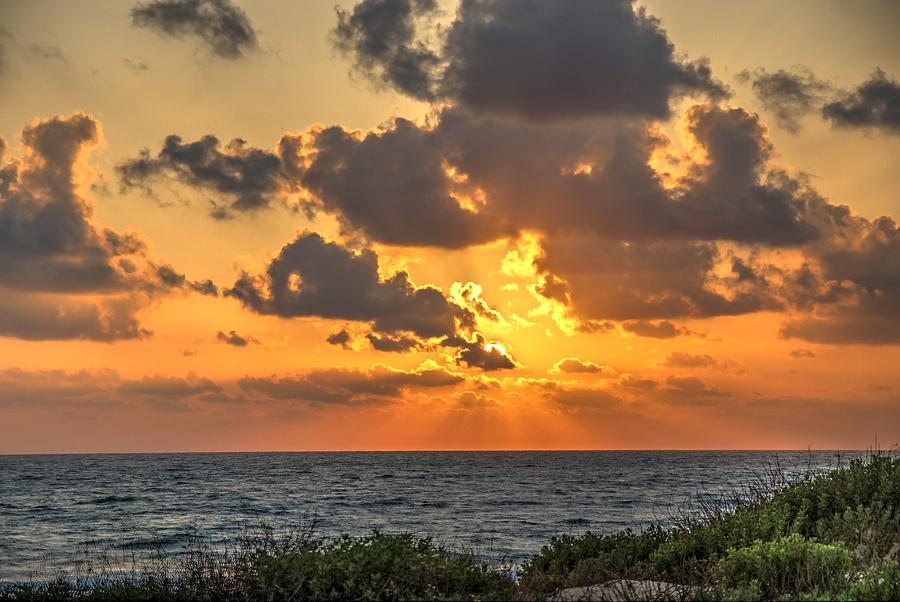 Nature Photograph - Sunset over the Mediterranean  by Dimitry Papkov