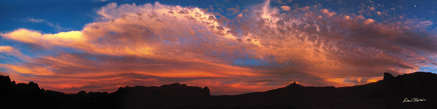 Sunset Over The Moab Rim Photograph by Dan Norris
