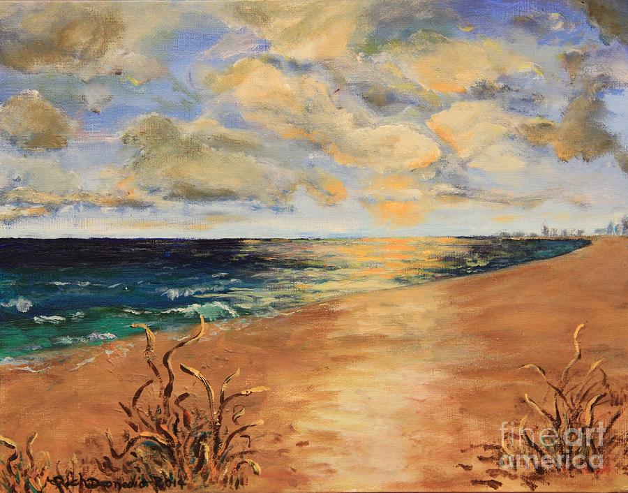 Vincent Van Gogh Painting - Sunset Over the Ocean by Rich Donadio
