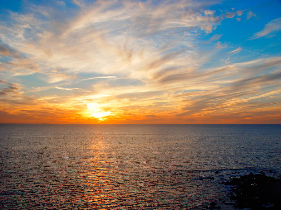 Sunset Over the Ocean Photograph by Douglas Pulsipher