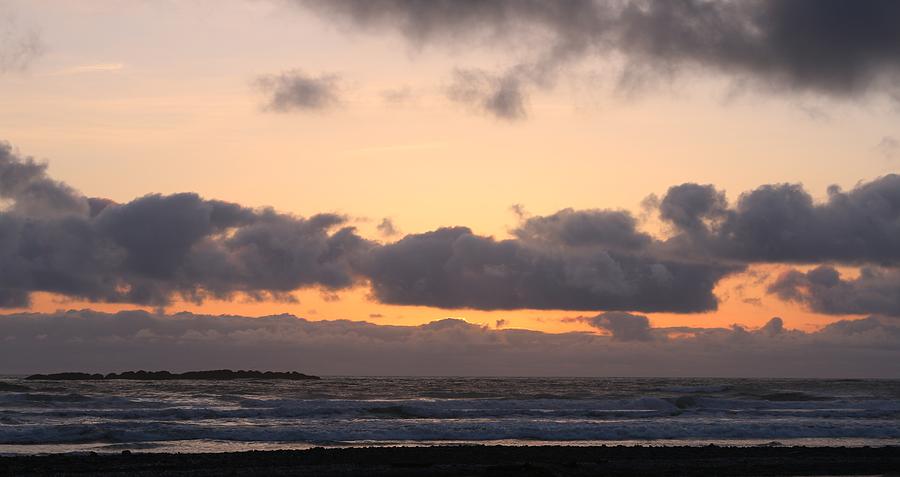 Sunset over the Oregon Coast - 3 Photograph by Christy Pooschke