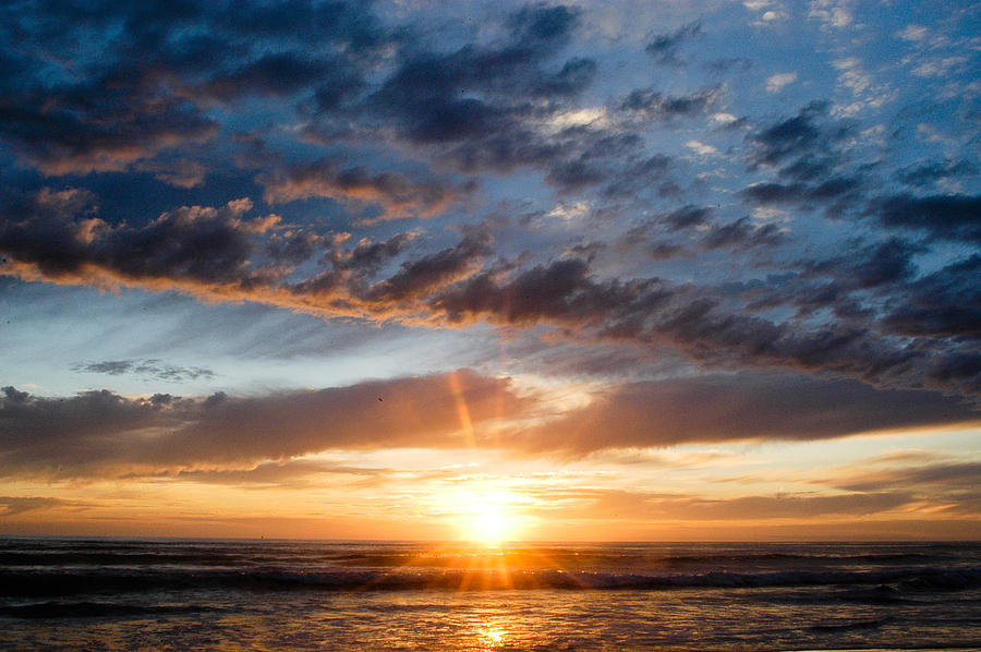 Sunset Over the Pacific Ocean Photograph by Monte Stevens