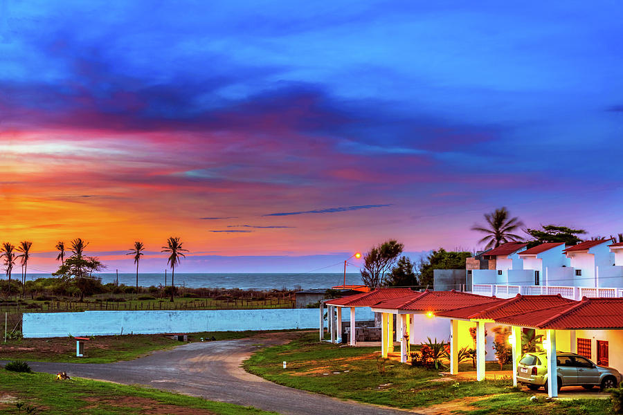 Sunset over the Pacific Ocean on Azuero Peninsula in Panama. Photograph by Marek Poplawski