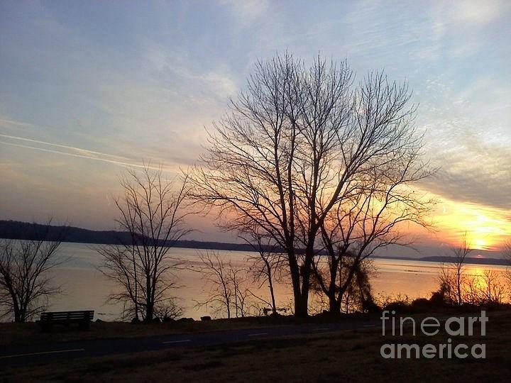 Sunset Photograph - Sunset over the Potomac by Jimmy Clark
