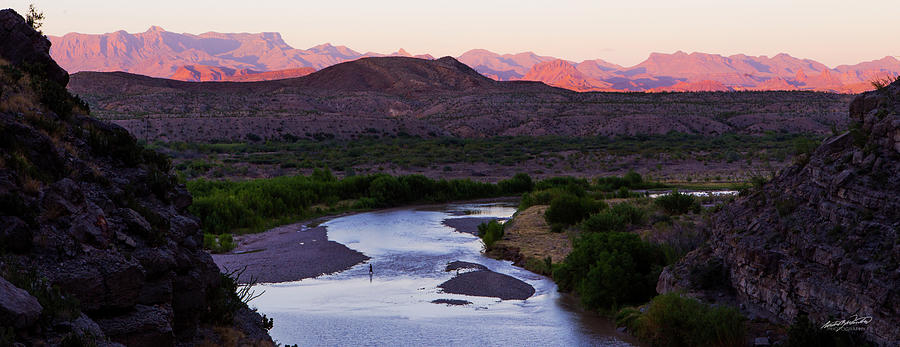 Sunset Over the Rio Grande Photograph by Rowdy Winters - Pixels