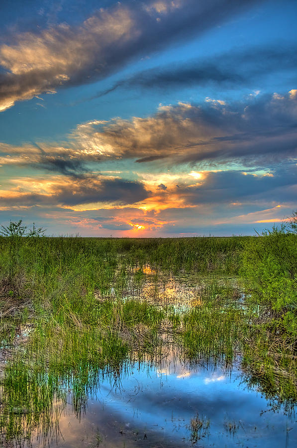 Miami Photograph - Sunset Over The River Of Grass by William Wetmore Miami Photograph - Sunset Over The River Of Grass by William Wetmore