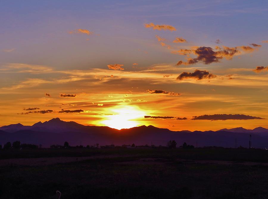 Sunset in the rockies