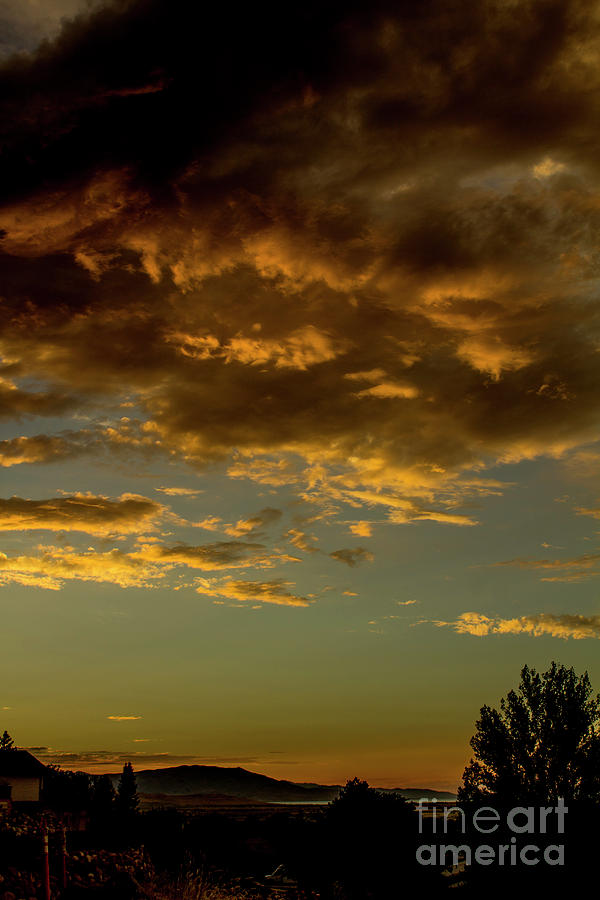 Sunset Over Utah Lake Photograph by John Langdon
