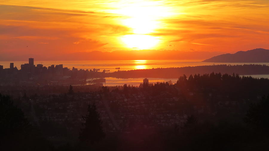 Sunset over Vancouver by Hagen Pflueger Sunset over Vancouver by Hagen Pflueger