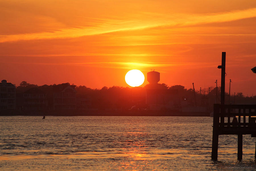 Sunset Over W Ocean City MD Photograph by Robert Banach