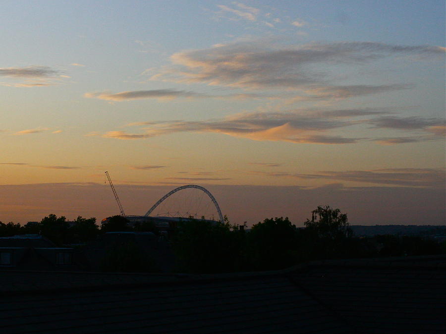 Sunset Over Wembley Stadium Photograph