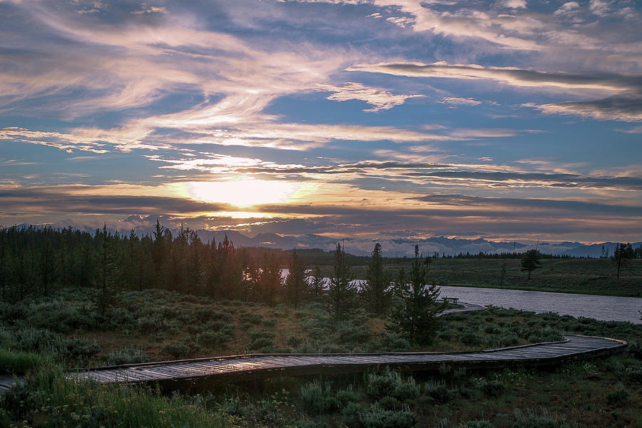 Sunset Over West Yellowstone by David Lyle Sunset Over West Yellowstone by David Lyle