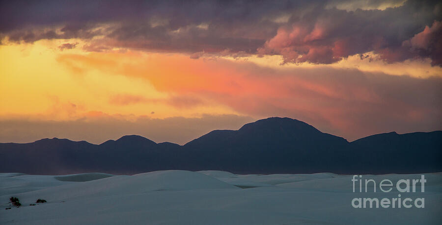 Sunset Photograph - Sunset Over White Sands by Stephen Whalen