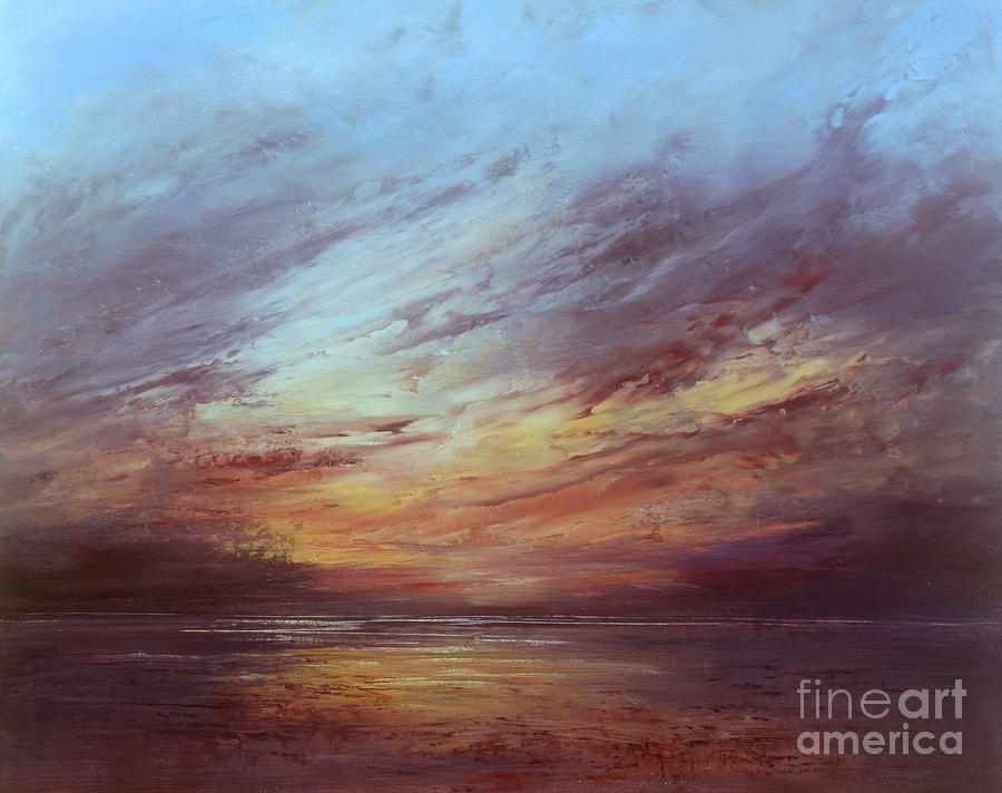 Sunset Palette Painting by Valerie Travers