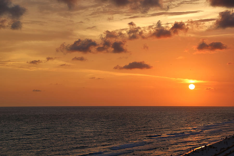 Sunset Panama City Florida Photograph by Theresa Campbell