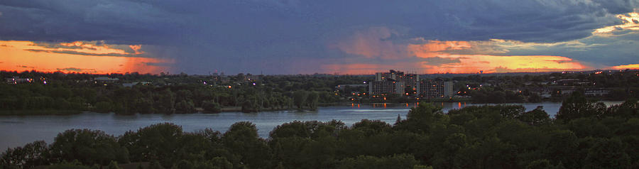 Sunset Panorama over Kingston Photograph by Jim Vance