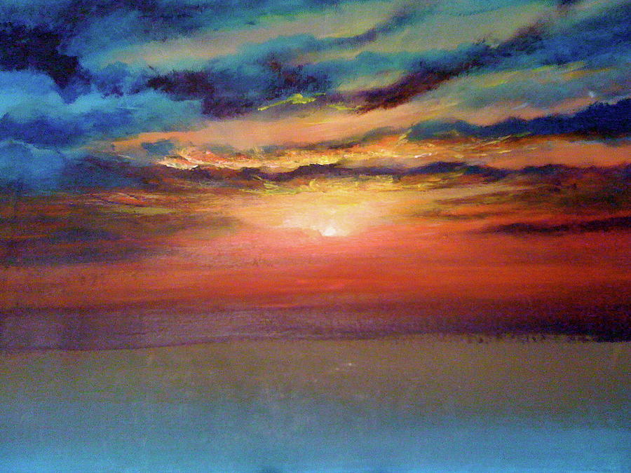 Sunset Painting - Sunset by Patti Lane