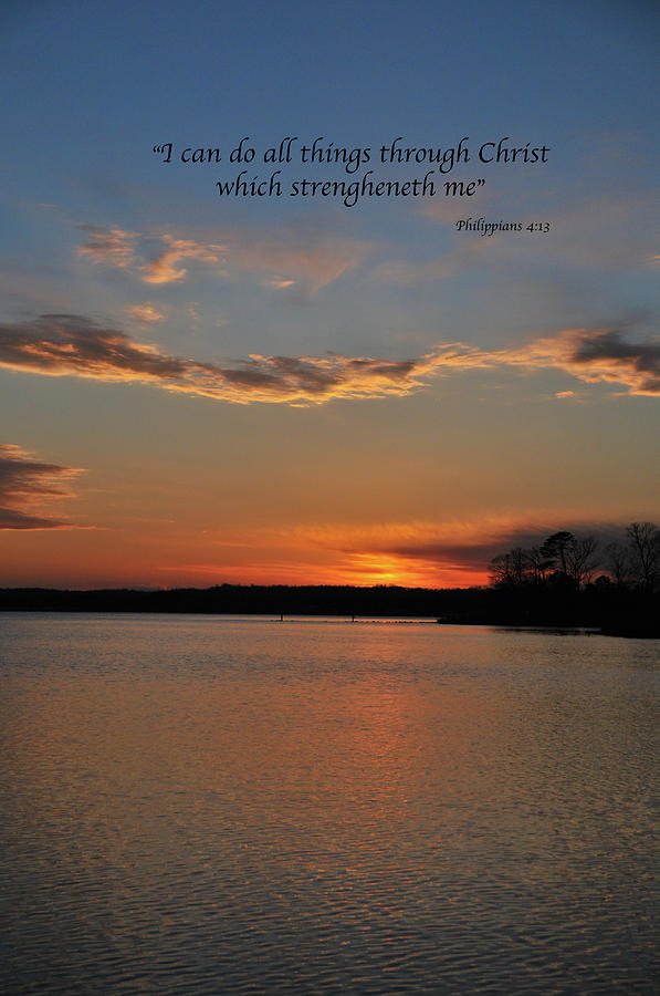 Sunset Philippians 4 Photograph by Loretta Foster - Angels Eye ...